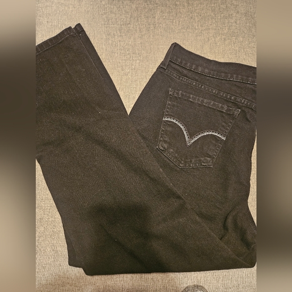 Men's Levi 505 Straight Leg Black Jeans 33x30 - Picture 8 of 8